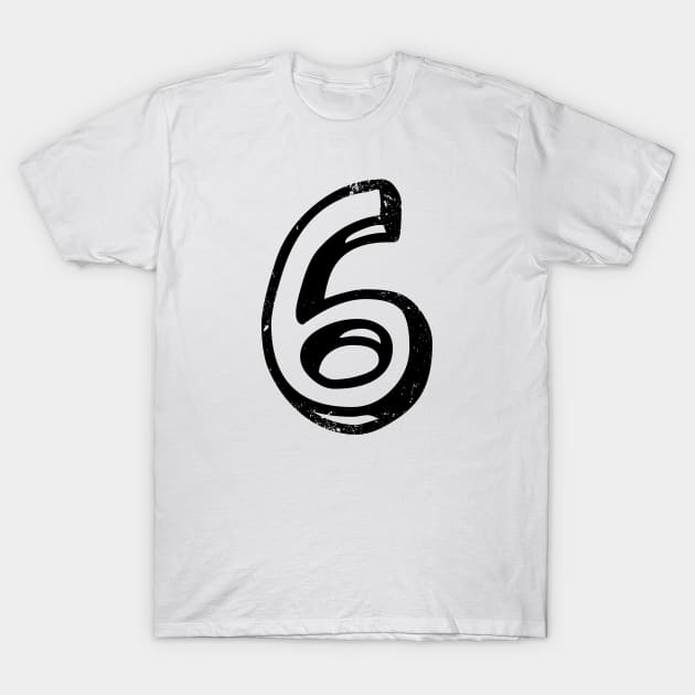 Number 6 T-Shirt by PsychicCat